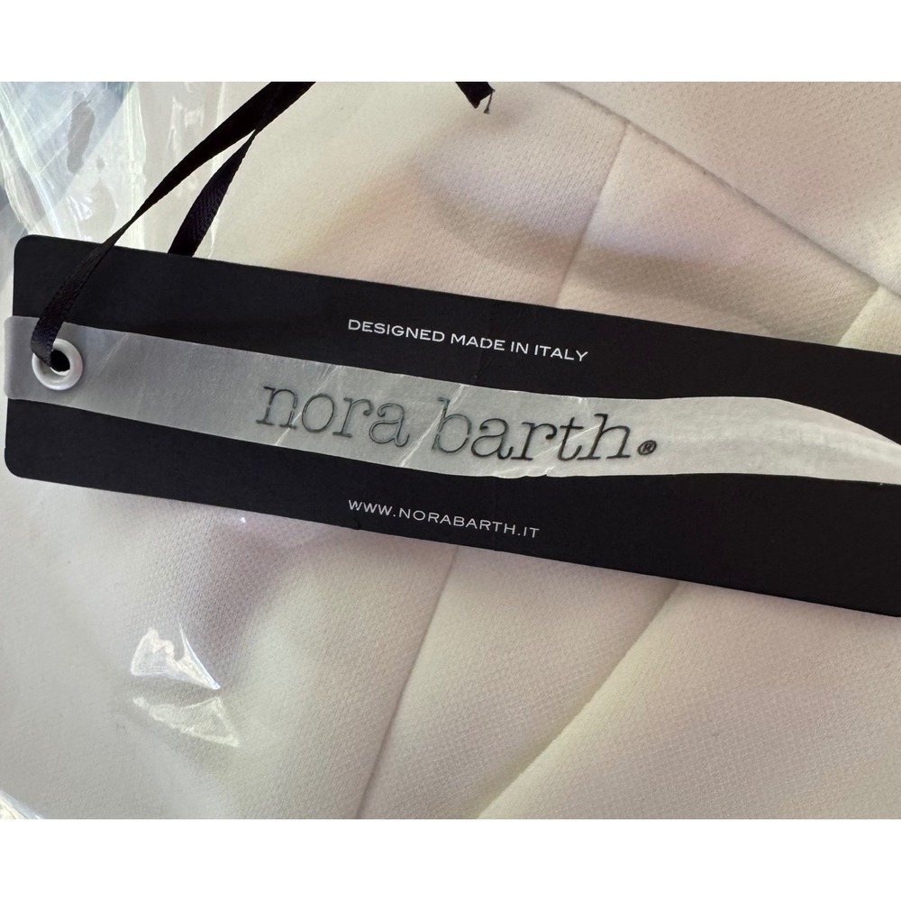 NWT Nora Barth tailored trousers, Made in Italy. Size IT 42, US 6 Cream - Picture 7 of 7